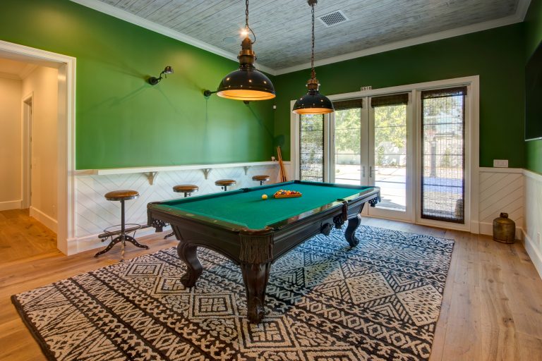 Pool Table In Green Room